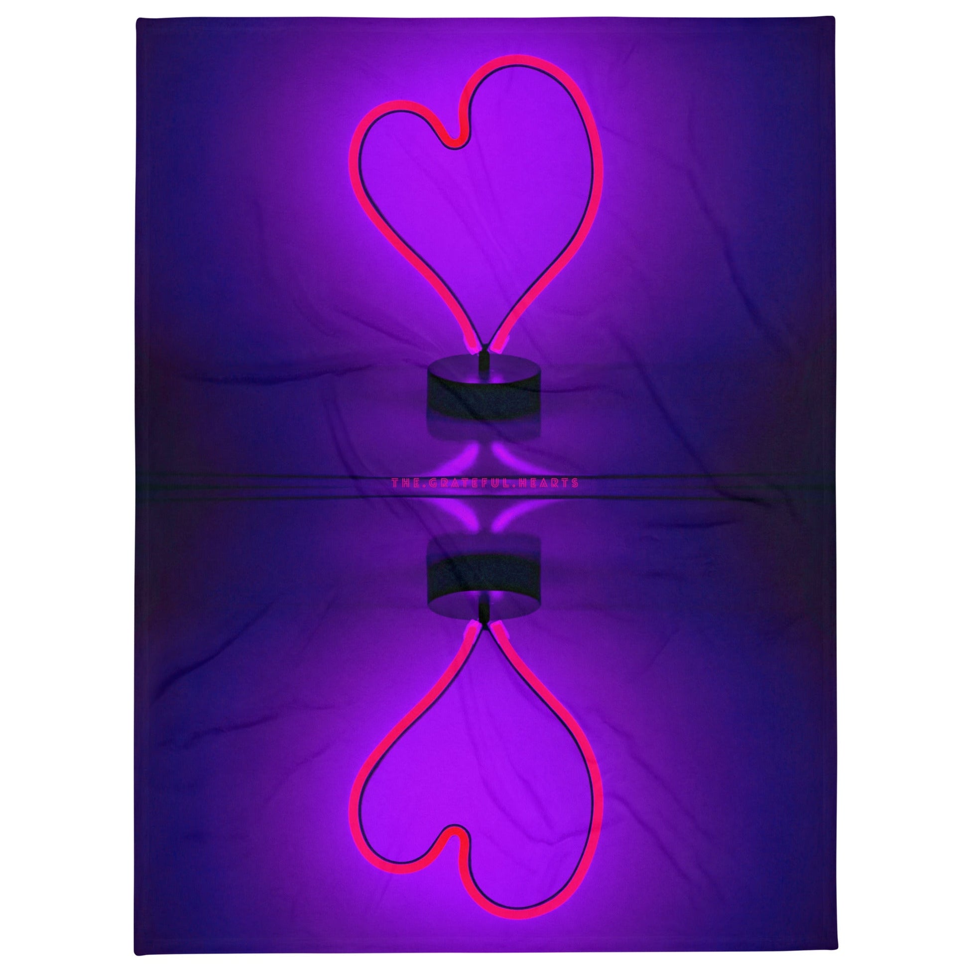 Purple Heart Throw Blanket - The Grateful Hearts