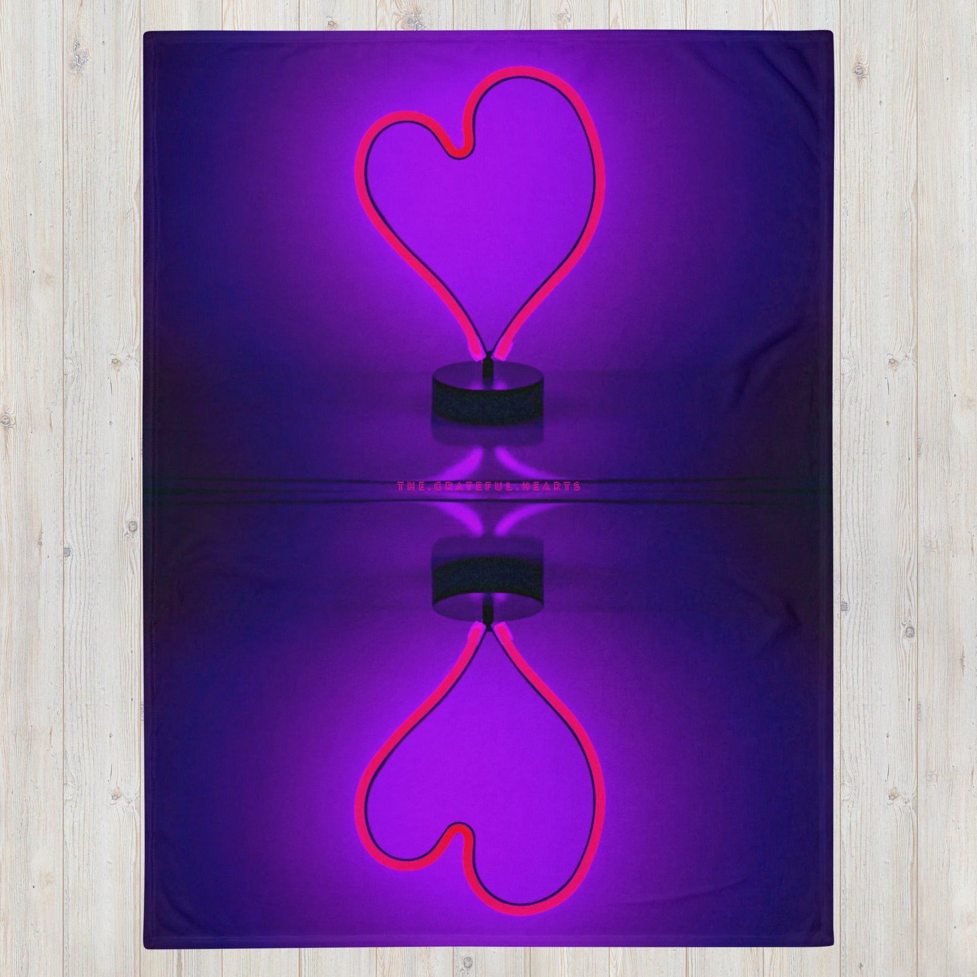 Purple Heart Throw Blanket - The Grateful Hearts