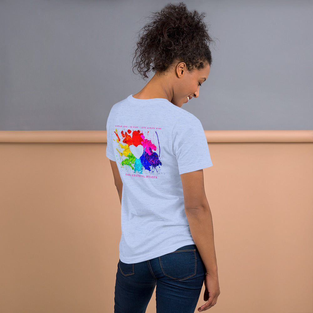 Heart Splash Unisex t-shirt