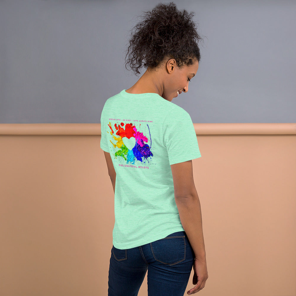 Heart Splash Unisex t-shirt