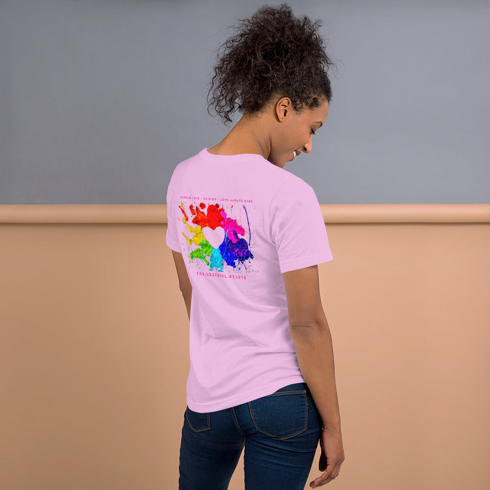 Heart Splash Unisex t-shirt
