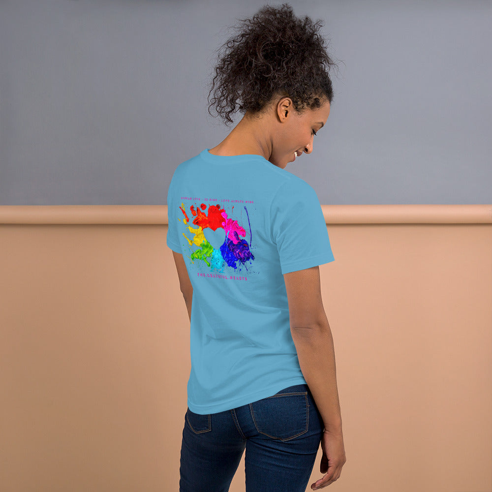 Heart Splash Unisex t-shirt
