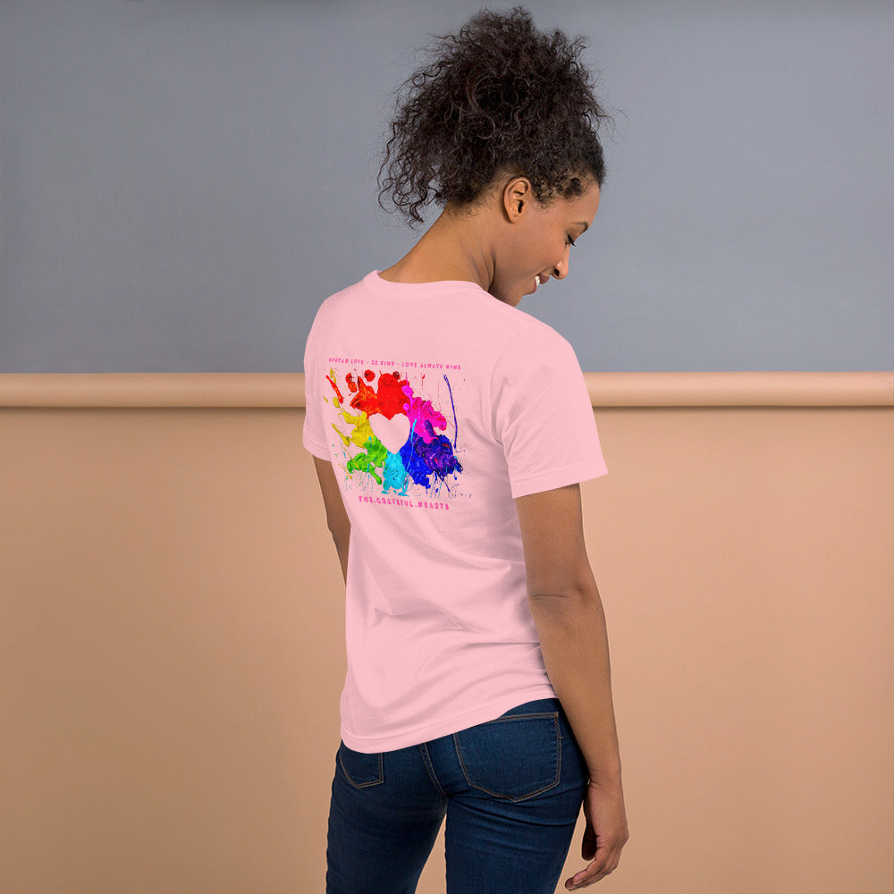 Heart Splash Unisex t-shirt