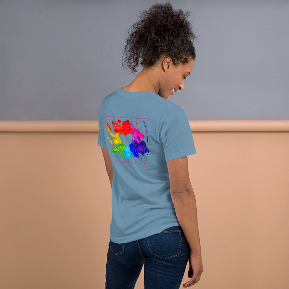Heart Splash Unisex t-shirt