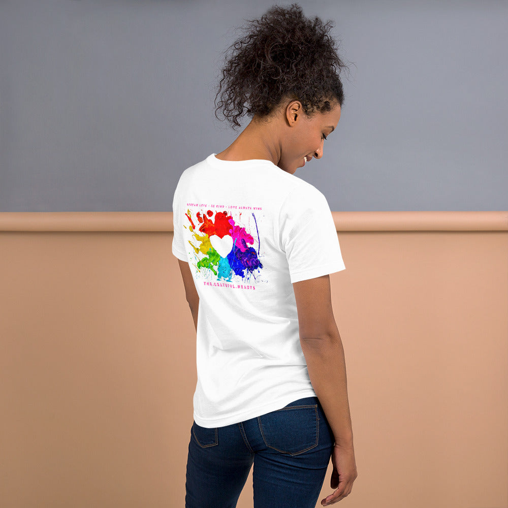 Heart Splash Unisex t-shirt