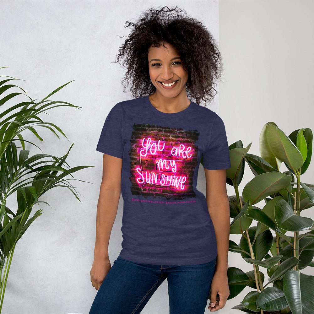 You Are My Sunshine ❤️ - Unisex Crew Neck t-shirt (Available in Various Colors 💖💙💜) - The Grateful Hearts